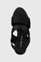 Σανδάλια Calvin Klein Jeans WEDGE SANDAL WEBBING IN MR WEDGE SANDAL WEBBING IN MR μαύρο YW0YW01360