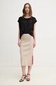 Φούστα Dkny DJ4R0117 μπεζ SS25