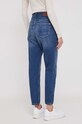 Ρούχα Τζιν παντελόνι Pepe Jeans TAPERED JEANS UHW SPARKLE PL204601 σκούρο μπλε