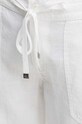 Λινό παντελόνι Lauren Ralph Lauren λευκό 200735138