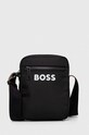 Σακίδιο BOSS υφασμάτινο μαύρο 50511961