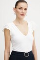 Μπλουζάκι Guess DAHLIA λευκό W5GP56.KCV52