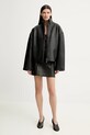 Ζακέτα με μείγμα μετάξι Herskind Gili 5539106 καφέ SS25