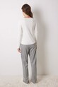 Βαμβακερές πιτζάμες women'secret DAILY FROSTED μαύρο 3598095