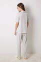 Βαμβακερές πιτζάμες women'secret DAILY FROSTED γκρί 3598099