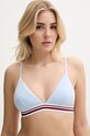 Bikini top Tommy Hilfiger χωρίς μεταλλικές μπανέλες μπλε UW0UW05805