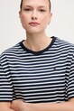 Βαμβακερό φόρεμα Tommy Hilfiger σκούρο μπλε UW0UW05937