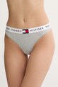 Στρινγκ Tommy Hilfiger πλεκτό ύφασμα γκρί UW0UW06039
