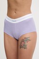 Σλιπ Calvin Klein Underwear λεπτό μοτίβο μωβ LV00QF8024