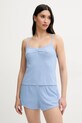 Top πιτζάμας Hollister Co. λεπτό μοτίβο μπλε KI346.5022.220