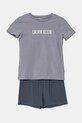 Παιδική πιτζάμα Calvin Klein Underwear σετ μωβ G80G800739.PPYA