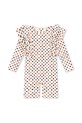 Μαγιό για μωρά Konges Sløjd MANUCA FRILL ONESIE GRS μαλακό μπεζ KS102511