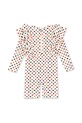 Μαγιό για μωρά Konges Sløjd MANUCA FRILL ONESIE GRS KS102511 μπεζ SS25