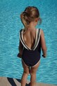 Ολόσωμο παιδικό μαγιό Konges Sløjd SAILOR SWIMSUIT μαλακό σκούρο μπλε KS102632