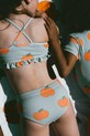 Παιδικό μαγιό δύο τεμαχίων Tinycottons APPLES SWIM SET μπλε SS25.282