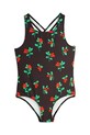 Ολόσωμο παιδικό μαγιό Mini Rodini Lingonberries μαλακό μαύρο 2528010199
