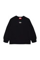 Παιδική βαμβακερή μπλούζα Diesel SMACSISOD OVER SWEAT-SHIRT βαμβάκι μαύρο J02024