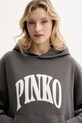 Βαμβακερή μπλούζα Pinko γκρί 104623.A2CU