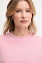 Βαμβακερή μπλούζα United Colors of Benetton ροζ 39BLD109O