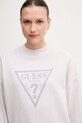 Ρούχα Βαμβακερή μπλούζα Guess Originals W5GQ03.K68I4 μωβ