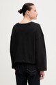 Βαμβακερή μπλούζα Tommy Jeans DW0DW21344 μαύρο SS25