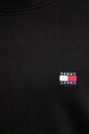 Βαμβακερή μπλούζα Tommy Jeans μαύρο DW0DW21344