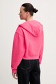 Βαμβακερή μπλούζα Tommy Jeans DW0DW21355 ροζ SS25