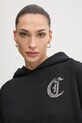 Βαμβακερή μπλούζα Just Cavalli μαύρο 78PAIE08.CF100