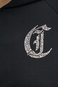 Βαμβακερή μπλούζα Just Cavalli 78PAIE08.CF100 μαύρο