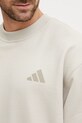 Βαμβακερή μπλούζα adidas x Mercedes JW3091 μπεζ