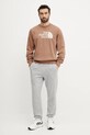 Μπλούζα The North Face Drew Peak NF0A89EKAR41 καφέ SS25