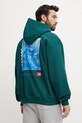 Βαμβακερή μπλούζα The North Face Axys NF0A8C1Q6GI1 πράσινο SS25