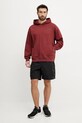 Βαμβακερή μπλούζα The North Face Nuptse Oversized NF0A8C3V0VO1 κόκκινο SS25