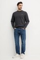 Βαμβακερή μπλούζα Calvin Klein Jeans J30J327530 γκρί SS25