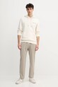 Βαμβακερή μπλούζα Tommy Hilfiger MW0MW39151 μπεζ SS25