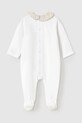 Φόρμες με φουφούλα μωρού Mayoral Newborn 1747.2A.Newborn.PPYH λευκό SS25