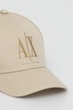 Αξεσουάρ Βαμβακερό καπέλο του μπέιζμπολ Armani Exchange XW000957.AF13846 μπεζ