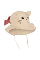 Παιδικό βαμβακερό καπέλο Konges Sløjd VERBENA BOW KITTY SUN HAT KS102821 μπεζ SS25
