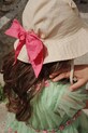 Παιδικό βαμβακερό καπέλο Konges Sløjd VERBENA BOW KITTY SUN HAT KS102821 μπεζ