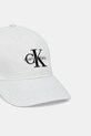 Βαμβακερό καπέλο του μπέιζμπολ Calvin Klein Jeans LV04G5004G λευκό SS25