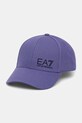 Βαμβακερό καπέλο του μπέιζμπολ EA7 Emporio Armani βαμβάκι μωβ AF11989.7X000005