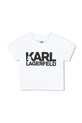 Παιδικό βαμβακερό σετ Karl Lagerfeld λευκό Z30506.86.108