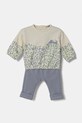 Σετ μωρού United Colors of Benetton πλεκτό ύφασμα μπεζ 34ESAK011.W.Seasonal
