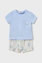 Σετ μωρού Mayoral Newborn πλεκτό ύφασμα μπλε 1202.1D.Newborn.PPYH