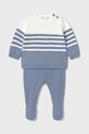 Σετ μωρού Mayoral Newborn 2-pack βαμβάκι μπλε 1556.1E.Newborn.PPYH