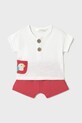 Σετ μωρού Mayoral Newborn 4-pack 1611.1G.Newborn.PPYH κόκκινο SS25