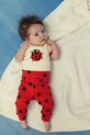 Βρεφικό βαμβακερό σετ Mini Rodini Dots 2524010342 κόκκινο