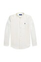 Παιδικό λινό πουκάμισο Polo Ralph Lauren 323964592002 λευκό SS25