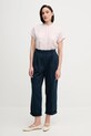 Πουκάμισο από λινό Tommy Hilfiger WW0WW44715 ροζ SS25