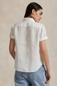 Πουκάμισο από λινό Polo Ralph Lauren 211973366 λευκό SS25